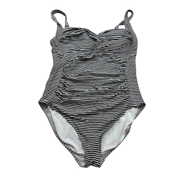 Niptuck Swim Striped One-Piece Swimsuit Multi-Fit Cup Womens Size US 8 - Picture 5 of 9